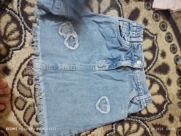 где купить школьную форму в баку: Uşaq geyim və ayaqqabı dəsti 1) Cins ətək-şort: - Açıq mavi denim -