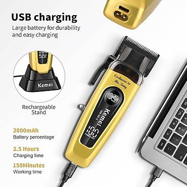 Бытовая техника: №: 13070 Məhsulun adı: Saç qırxan maşın Kemei KM-904 Professional DLC — 3