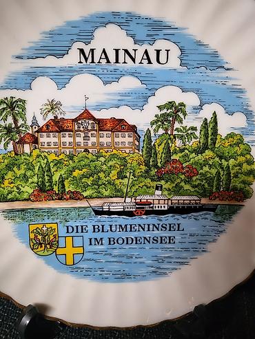 original nike tech: Tanjir za zid Klajber porcelan Bavarija rucni rad sa 22- om pozlatom — 3