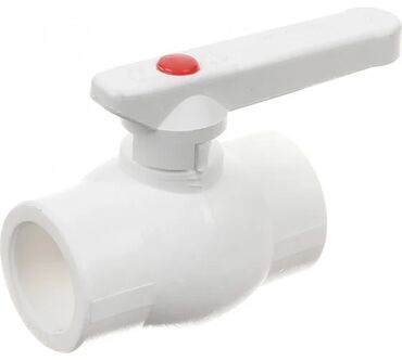 баки для бани: PP-R kran (polipropilen), saplı, tam keçidli - Material: yüksək