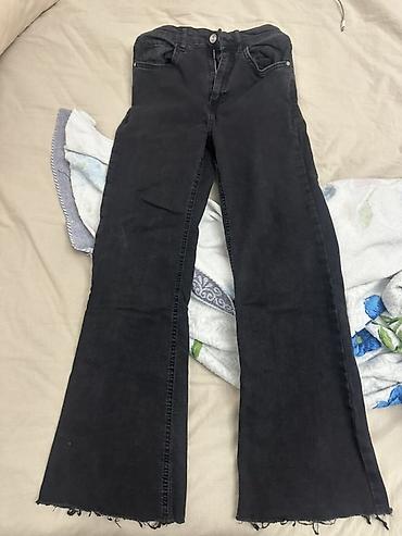 женские жинцы: Черные женские джинсы LSW JEANS - Посадка: высокая - Крой: прямой — 5