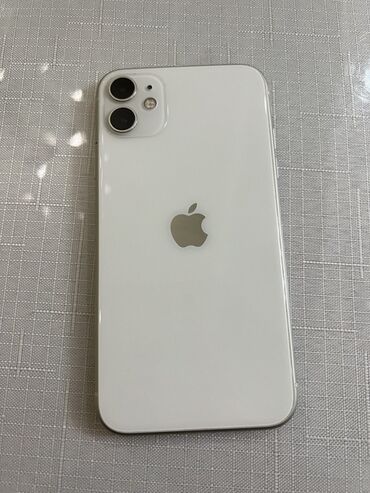 чехол на айфон 7 телефон: IPhone 11, Б/у, 128 ГБ, Белый, Чехол, 74 %