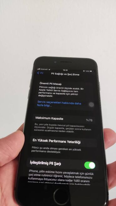 işlənmiş iphone x: IPhone 8, 64 GB, Space Gray, Barmaq izi