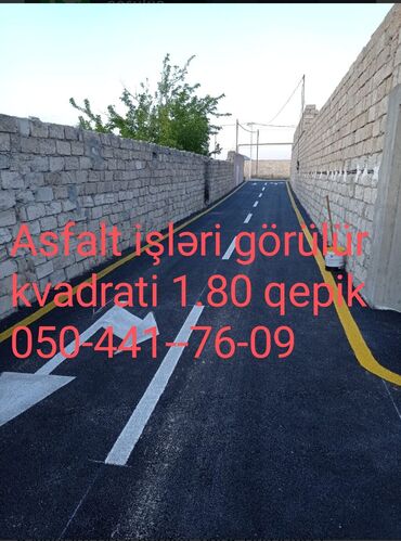 asfaltın 1 kubunun qiyməti: Asfalt işləri görülür 1.80 qəpik