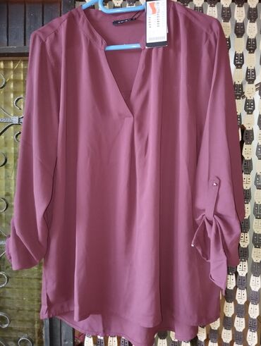 bluze i tunike: L (EU 40), Single-colored, color - Purple