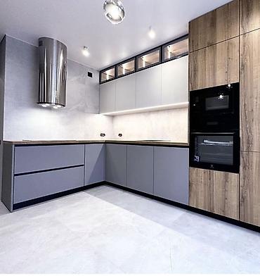 silver kitchen: Кухня от 9 000 сом/м² | 3D проект бесплатно Премиальная мебель от — 1