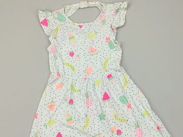 elegancka biała sukienka: Sukienka, 7 lat, 116-122 cm, stan - Dobry