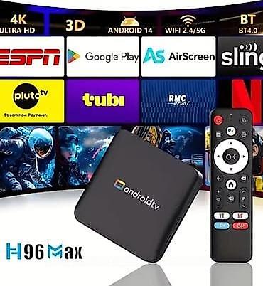 android box: H96 Max Android TV Box - Android 14 əməliyyat sistemi - 2ram 32gb — 1