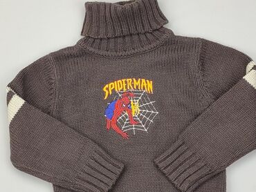 sweterek z gipiurą: Sweterek, 4-5 lat, 104-110 cm, stan - Bardzo dobry