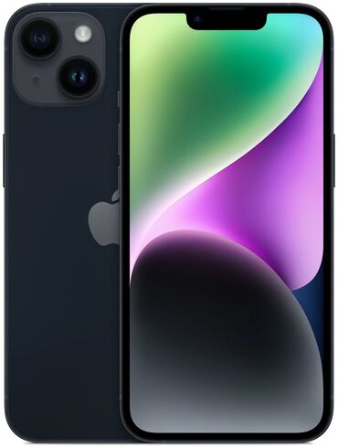 Apple iPhone: IPhone 14, Б/у, 128 ГБ, Защитное стекло, Чехол, Коробка, 89 %