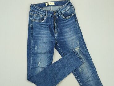 spódniczki jeansowe z kokardkami: Джинси, XS, стан - Дуже гарний