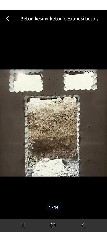 Beton işləri: Beton kəsmə və deşmə xidməti - Armaturlu/armatursuz beton — 10