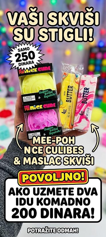 igracke za devojcice od 3 godine: MEE-POH Nice Cube i “Butter” skviši antistres igračke - Super Solid — 1