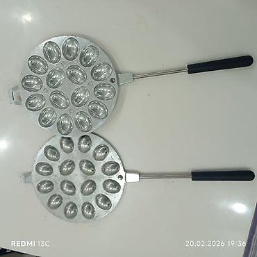 qazan tavalar: Şirniyyat qəlibləri, rəng - Gümüşü, Metal, Fiqur — 2