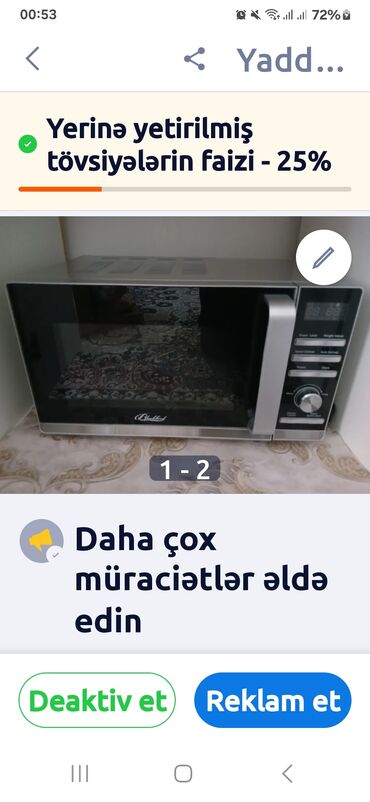 Mikrodalğalı sobalar: Mikrodalğalı soba Yeni