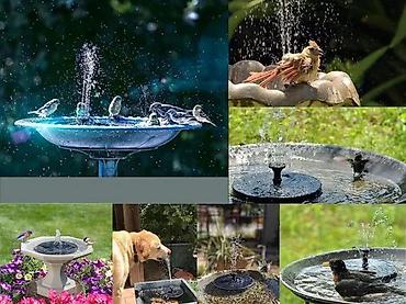 igracke za bazen: Solarna fontana/pumpa za vodu za bašte, ribnjake i pojilice za ptice — 4