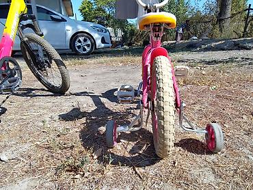 Детские велосипеды: Үч велосипед сатылат 1) Детский велосипед Starke (розовый) - Колеса — 13