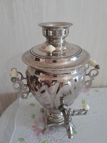 Самовары: Elektrik samovar – klassik rus üslubunda - Material: parlaq metal — 8