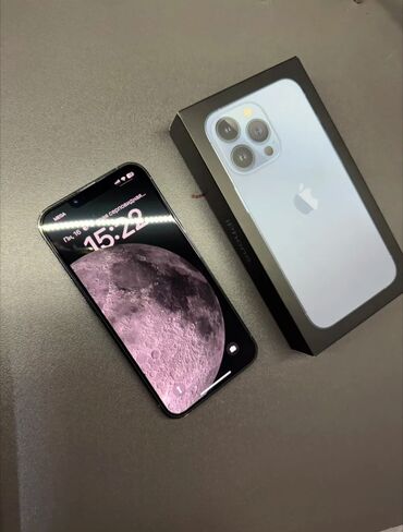 купить макбук эйр бу: IPhone 13 Pro, Б/у, 128 ГБ, Sierra Blue, Зарядное устройство, Защитное стекло, Чехол, 77 %