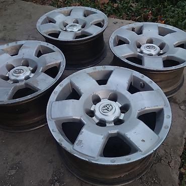 Диски: Литые Диски R 17 Toyota, Комплект, отверстий - 6, Б/у — 2