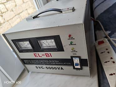 Elektrik malları: 🌙Nure 💰 Qiymət:*140 AZN* 🔌 STABİLİZATOR SATILIR ⚡ Gücü: 5000 w 📌 — 1