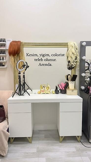 drenaj ustası: Qadın saç ustası tələb olunur, Yerin icarəsi, Alətlərin təqdim olunması — 1