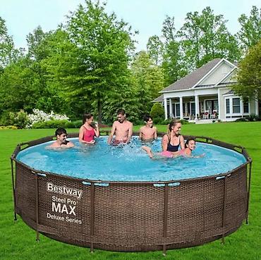 Бассейны: Каркасный бассейн Bestway Steel Pro MAX, премиум-класс, быстрая — 5