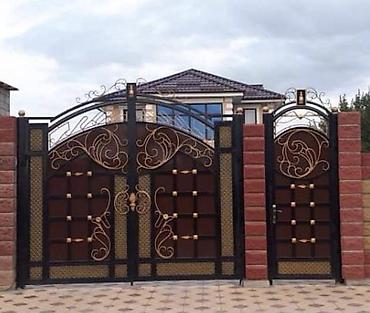 Металлические двери на заказ: Металлическая дверь на заказ, Для частного дома, Двухстворчатая, Железная, Кыргызстан, Бесплатный замер — 31