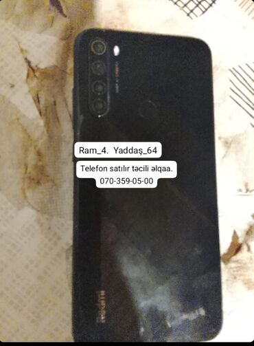 redmi note 12 pro ikinci el: Redmi Note 8, 64 GB, rəng - Qara, Barmaq izi
