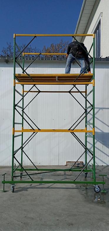 Строительные леса, стойки: Вышки передвижные Российские ЕвропейскиеЛеса до 20 метров на колёсах — 11
