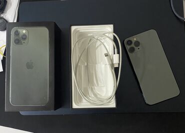 Apple iPhone: IPhone 11 Pro, 64 GB, Matte Midnight Green, Simsiz şarj