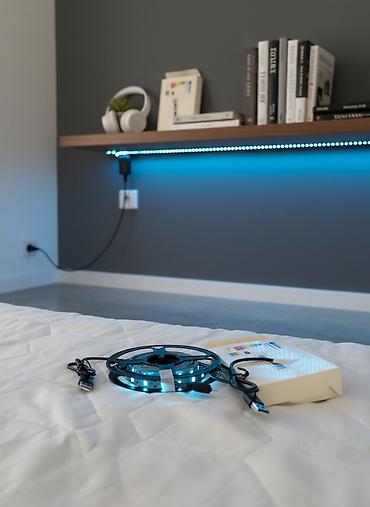 makara: USB 5V RGB LED lent – 5 metr (16.4 ft) - Güc mənbəyi: USB 5V — 3