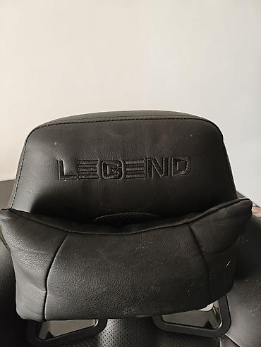 Ofis mebeli: LEGENД brendli qara gaming/ofis kreslosu - Yarış tipli ergonomik — 2