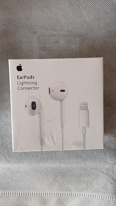 iphone ipad: Yeni Simli Qulaqcıqlar, Apple, rəng - Ağ — 1