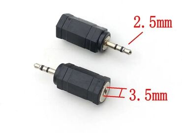 mi qulaqciqlar: 2.5 mm ucu – 3.5 mm yuvası giriş və çıxış audio cek, pin