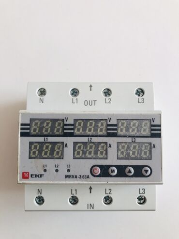 шкаф для одежды новый: Реле контроля напряжения и тока с дисплеем EKF MRVA-3 63A Описание: -