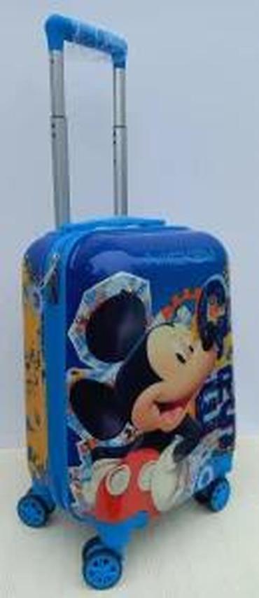 Rančevi, torbe i koferi: Dečiji kofer na točkiće – motiv Mickey Mouse - Tvrda školjka sa — 29