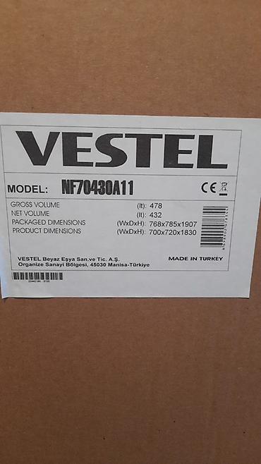 sire ceken: Yeni 2 qapılı Vestel Soyuducu Satılır, rəng - Ağ — 1