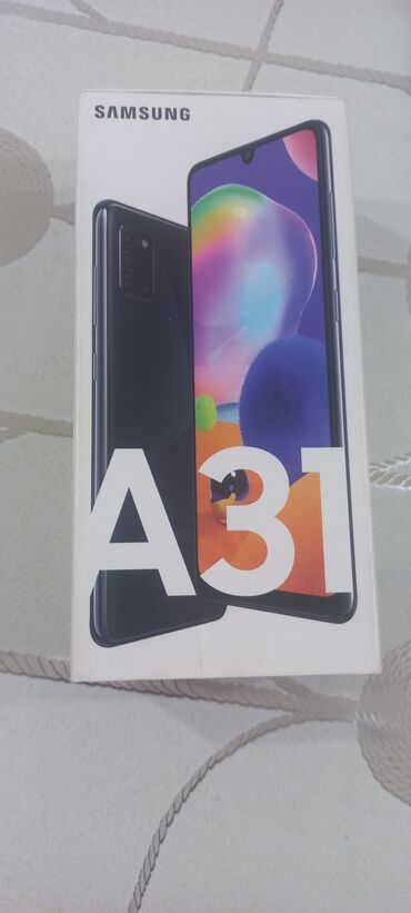 самсунг а35: Samsung Galaxy A31, Колдонулган, 64 ГБ, түсү - Кара, 2 SIM