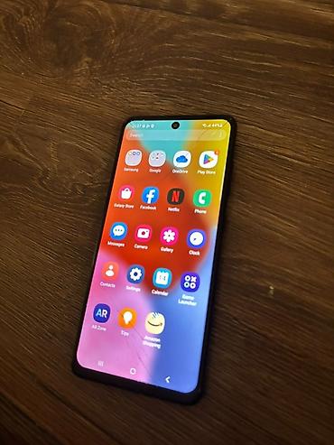 note 7: Samsung Galaxy A51, Б/у, 128 ГБ, цвет - Черный, 1 SIM — 1