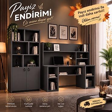 kunc ref: Müasir kitab rəfi – 5 mərtəbəli, çoxfunksiyalı saxlamaya malik model — 8
