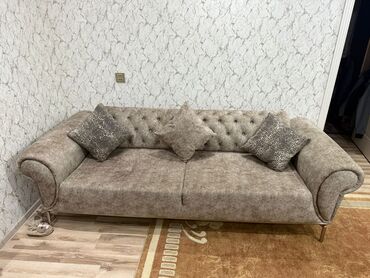 Divanlar: Divan, İşlənmiş, Açılan, Bazasız, Vеlur parça, Çatdırılma yoxdur — 1