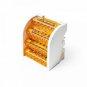Шина на DIN-рейку в корпусе (кросс-модуль) 4×7 Промрукав 0832832
