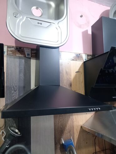 hamam aksesuarlari kreditle: Aspirator zont qara ALEV 110azn
Aspirator zont xrom EZEL 115