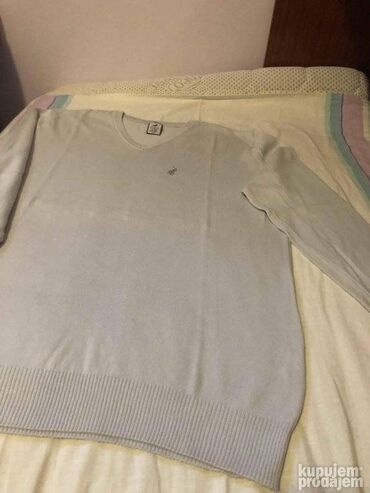 Džemperi: Odličan polo džemper, svetlo sive boje, L veličina, 100% cotton — 12