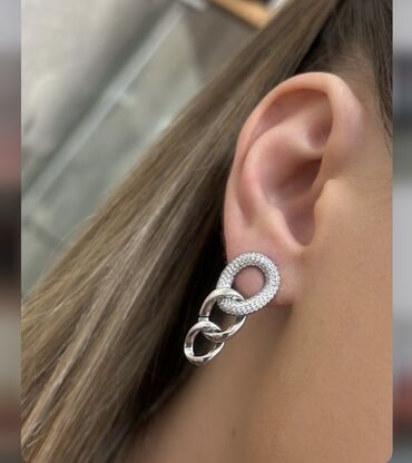 krst privezak srebro: Hoop earrings, Material: Silver