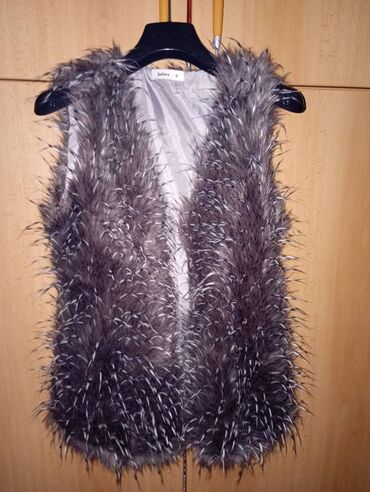zenski komplet prsluk i pantalone: One size, Faux fur, color - Grey