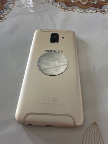 samsung edge: Samsung Galaxy A6, 32 GB, rəng - Qızılı, Sensor, Barmaq izi, İki sim kartlı