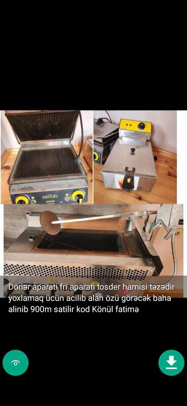 Dönər aparatları: Qazla işləyən, 2 gözlü -da lalafo.az — 6 Dönər aparatları: Qazla işləyən, 2 gözlü — 6