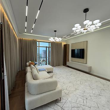 flat osh: 4 комнаты, 155 м², Асанбай мкр Элитка, 12 этаж, Дизайнерский ремонт — 1